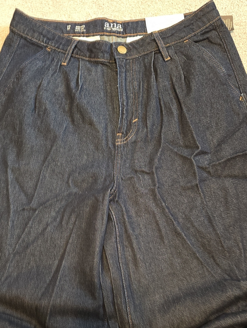 a.n.a Dark Blue Wide Leg Jeans